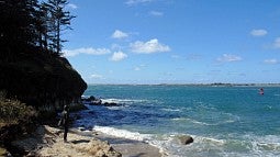 View of Coos Bay near the Pacific Ocean 