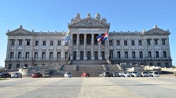 The Placio Legislativo in Montevideo, Uruguay
