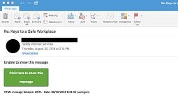 Phishing email