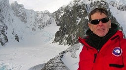 John Postlethwait in Antarctica