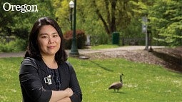 Yekang Ko channels her passion for the environment through her work creating sustainable and resource-efficient landscapes. Photograph by Chris Larsen, University Communications