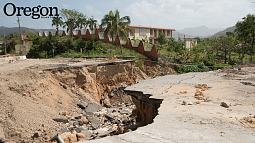 Destruction in Puerto Rico after Hurricane Maria 