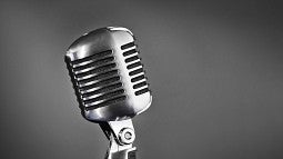 Old-style microphone