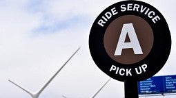 Ride-hail pickup sign