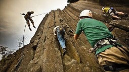 Rock climbing