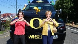 Gov. Kate Brown and former Gov. Barbara Roberts