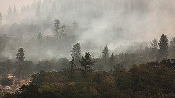 Smoke over Eagle Point