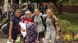 Soccer camp participants