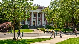 Johnson Hall in spring