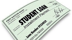 Student loan check graphic
