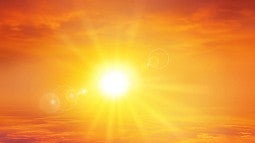 Bright sun
