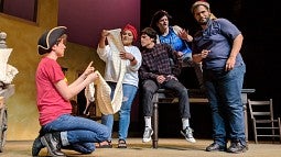 Cast in rehearsal