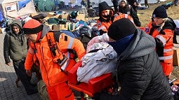 People fleeing Ukraine 