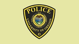 UOPD emblem on yellow background