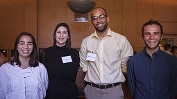 University of Oregon's 2017 Undergraduate Research Award winners.