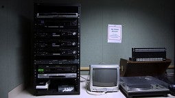 The digitization workstation in the Center for Media and Educational Technologies.