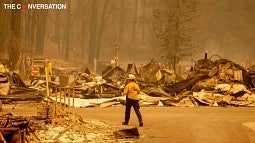 Dixie Fire scene