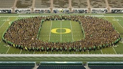 Incoming students forming the O