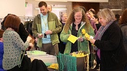 Check-in at years of service event