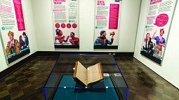 The First Folio exhibit at the UO.