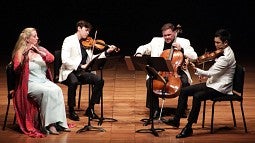 Flute and strings quartet