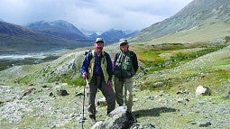 James Meacham and Esther Jacobson-Tepfer in Mongolia's Altai region.