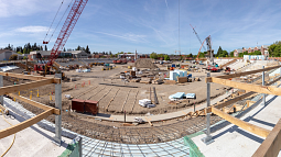 Construction at Hayward Field