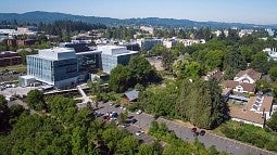 Knight Campus showing site of new building