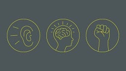 Listen. Learn. Act. logo