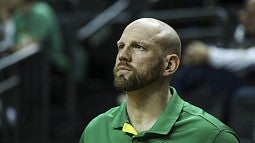 Matt Zosel, graduate coach for the UO men's basketball team