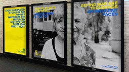 Posters in subway