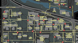 Map of night safety routes