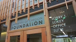 View of UO Foundation offices