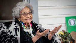 UO faculty member and Yakama elder Virginia Beavert