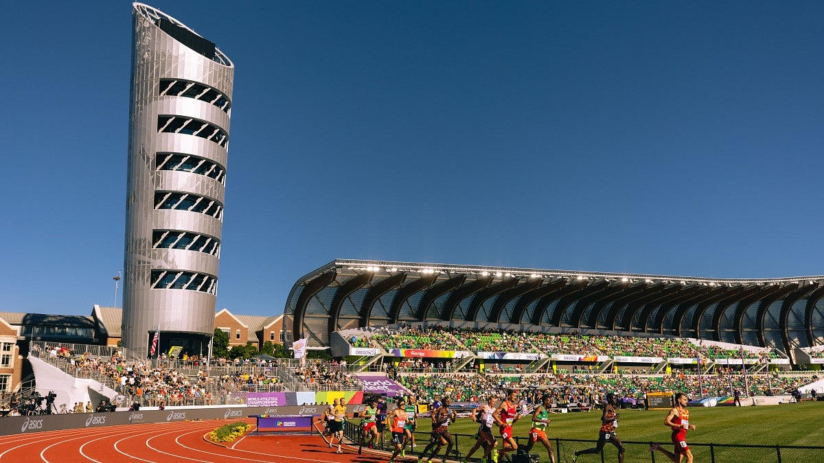 Hayward Field track competition