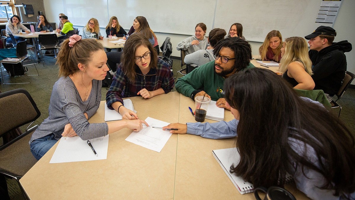 Education student in class