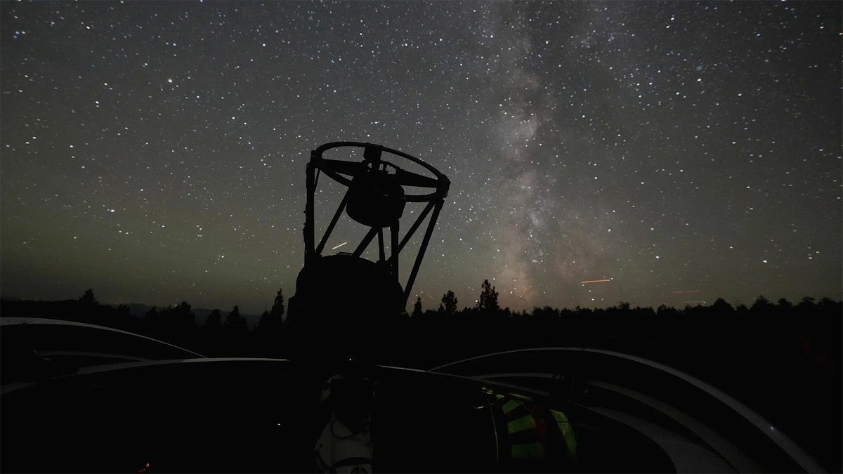 The Robbins telescope at the UO's Pine Mountain Observatory