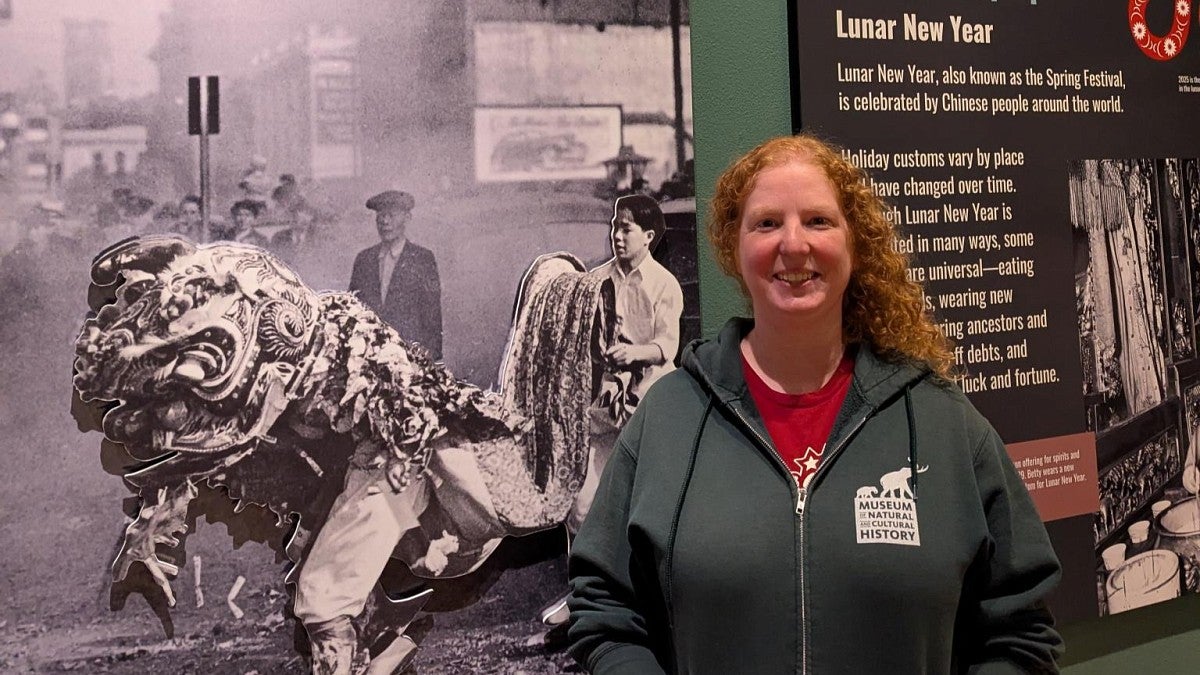 Liz White at Museum of Natural and Cultural History