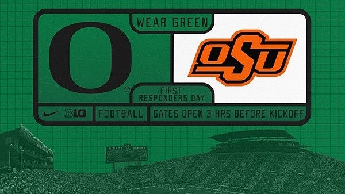 wear green football Ducks and Cowboys