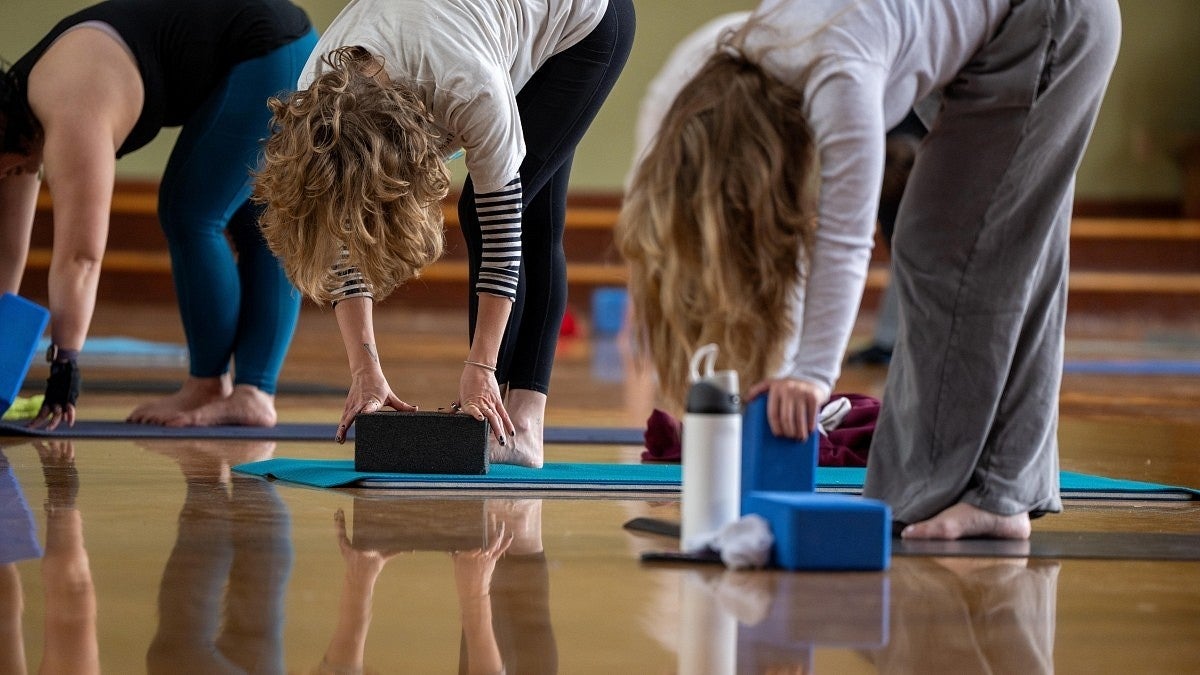 people doing yoga