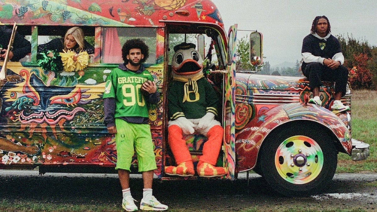 The Kesey bus Further with Dante Moore and the Duck