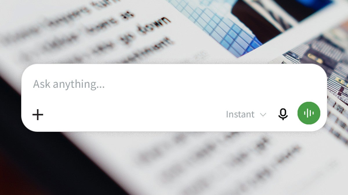 Input box for an LLM