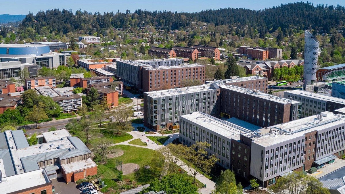 residence halls aerial