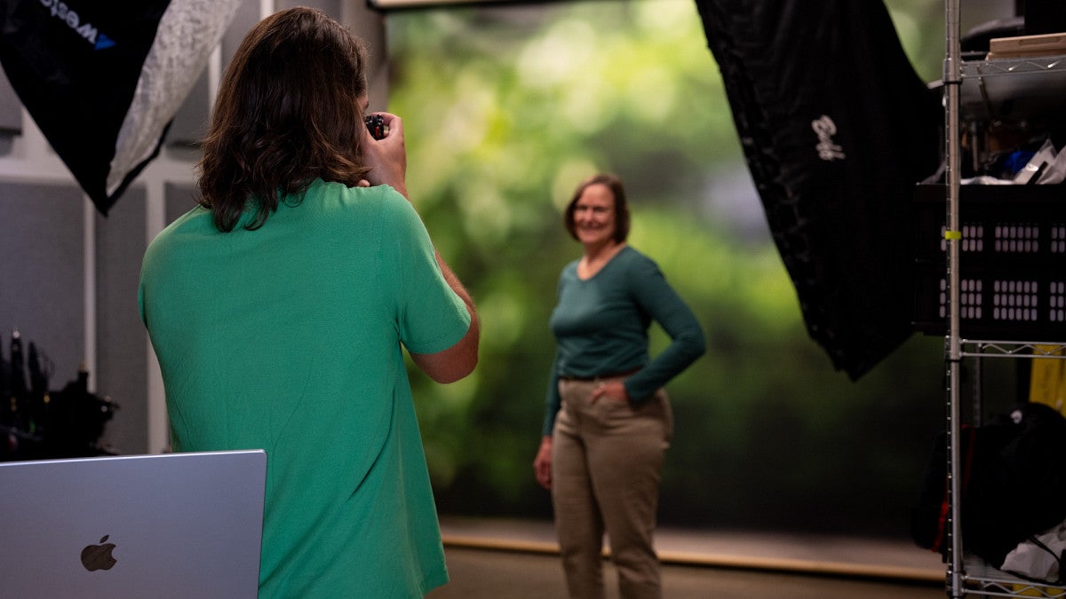 person getting photographed