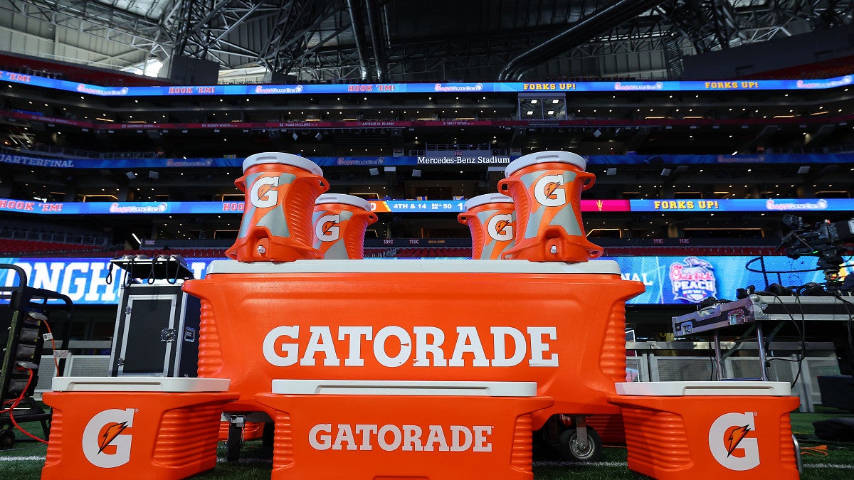 Gatorade coolers at a sports event