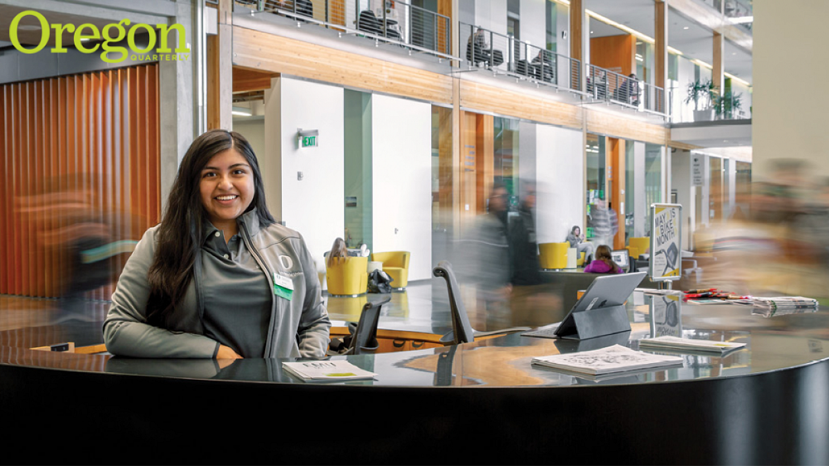 Got questions? Janet Padilla and other “O” Desk staffers have answers. Photograph by Nic Walcott, BS '16 (journalism), University Communications