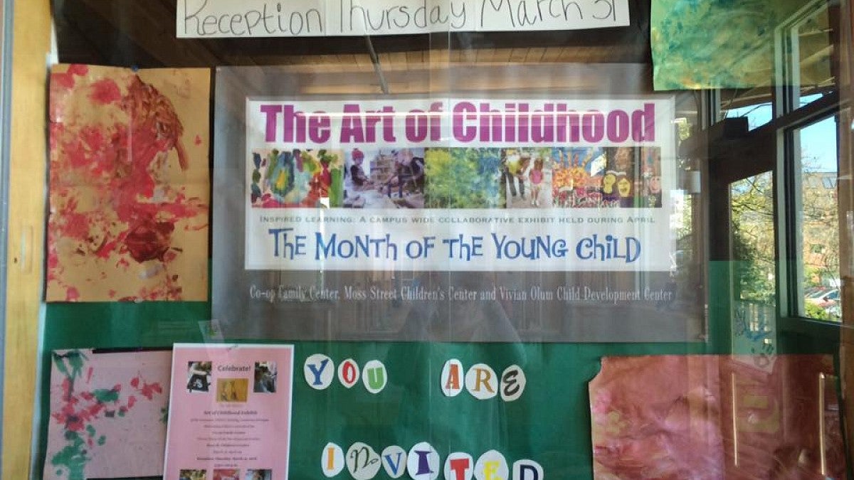 Children's art display