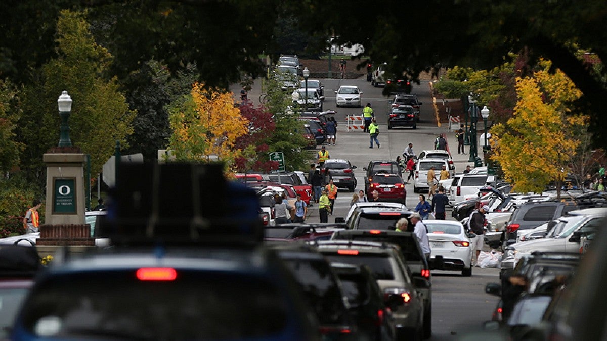 Traffic on campus