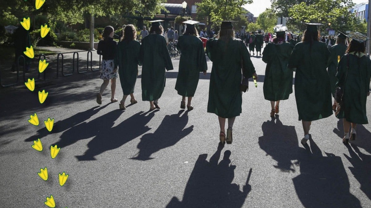 Graduation scene