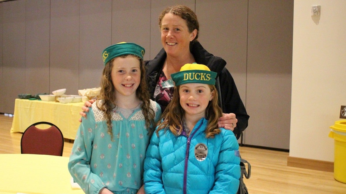 Mom and daughters